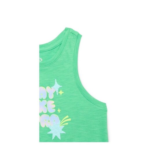 NWT Girls Athletic Tank – “Play Like a Pro” – Size L 10/12 – Green Inspire - Picture 3 of 4